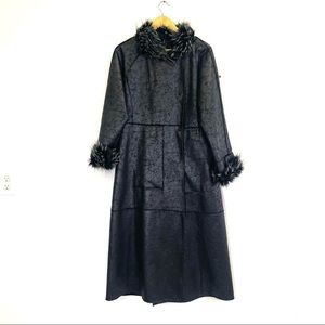 Rachel Zoe faux fur reversible maxi coat - Almost Famous